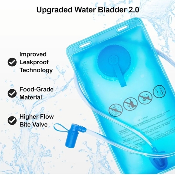 Everfun Hydration Backpack 18L with Water Bladder 2L/3L Hiking Water Backpack Wo - Picture 6 of 16